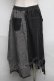 画像2: NieR Clothing / デニム変形スカート  グレー S-25-06-19-1025-PU-SK-HR-ZS (2)