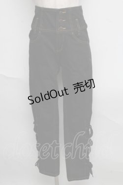 画像1: axes femme POETIQUE / ハイウエストデニムパンツ  黒 S-25-06-19-1033-AX-PA-AS-ZS