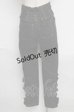画像2: axes femme POETIQUE / ハイウエストデニムパンツ  黒 S-25-06-19-1033-AX-PA-AS-ZS