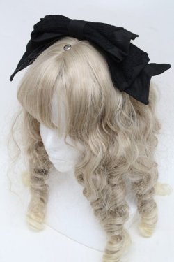 画像1: LOLITA / リボンカチューシャ  黒 S-25-06-19-1036-LO-TO-AS-ZS