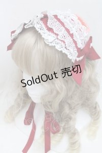 BABY,THE STARS SHINE BRIGHT / Creamy Ribbonヘッドドレス  エンジｘ白 S-25-06-19-1040-BA-AC-HR-ZS