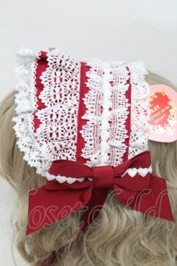 画像2: BABY,THE STARS SHINE BRIGHT / Creamy Ribbonヘッドドレス  エンジｘ白 S-25-06-19-1040-BA-AC-HR-ZS