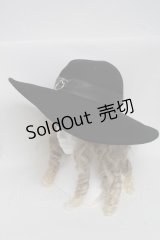 KILL STAR / ツバ広ハット  黒 S-25-06-19-1043-SL-AC-HR-ZS