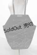Moi-meme-Moitie / 編み上げ棺トートバッグ  黒 S-25-06-19-009-MO-BG-HR-ZS