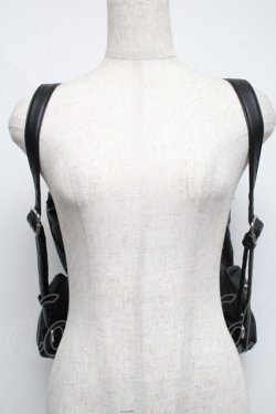 画像2: KILLSTAR / フリルリュック  黒 S-25-06-19-012-PU-BG-AS-ZS