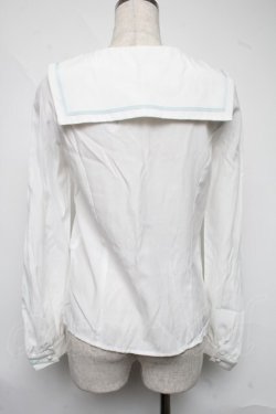 画像2: E hyphen world gallery / セーラーブラウス  白 S-25-06-19-013-LO-BL-AS-ZS
