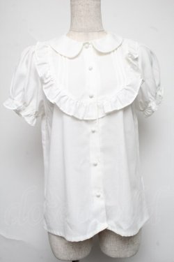画像1: Ank Rouge / ヨークフリルブラウス  白 S-25-06-19-014-CA-BL-AS-ZS