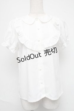 画像1: Ank Rouge / ヨークフリルブラウス  白 S-25-06-19-014-CA-BL-AS-ZS