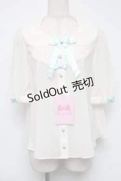 画像1: Angelic Pretty / Creamリボンブラウス  オフ S-25-06-19-017-AP-BL-AS-ZS