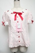 Angelic Pretty / Lovely Cherryブラウス  ピンク S-25-06-19-022-AP-BL-AS-ZS