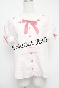Angelic Pretty / Lovely Cherryブラウス  ピンク S-25-06-19-022-AP-BL-AS-ZS
