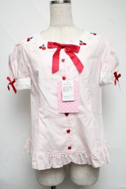 画像1: Angelic Pretty / Lovely Cherryブラウス  ピンク S-25-06-19-022-AP-BL-AS-ZS