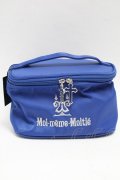 Moi-meme-Moitie / ロゴ刺 バニティ  青 S-25-06-19-004-MO-AC-HR-ZS