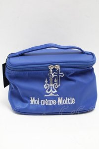 Moi-meme-Moitie / ロゴ刺 バニティ  青 S-25-06-19-004-MO-AC-HR-ZS