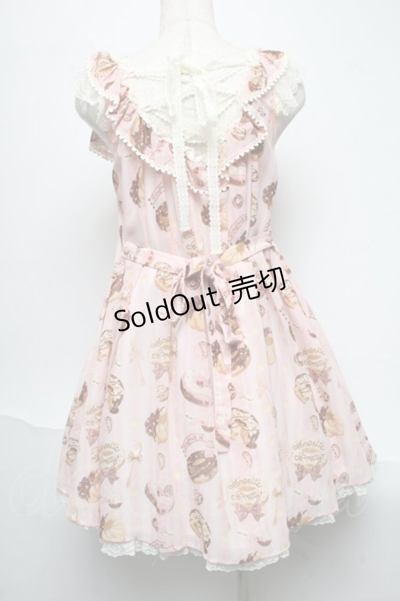 画像2: Angelic Pretty / Melty Creamドーナツラウンドジャンパースカート  ピンク S-25-06-19-033-AP-OP-AS-ZS (2)