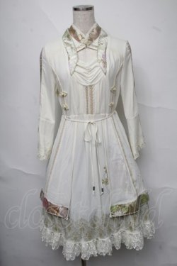画像1: Ozz oneste / レイヤード風和チャイナワンピース  アイボリー S-25-06-20-037-OO-OP-SZ-ZS