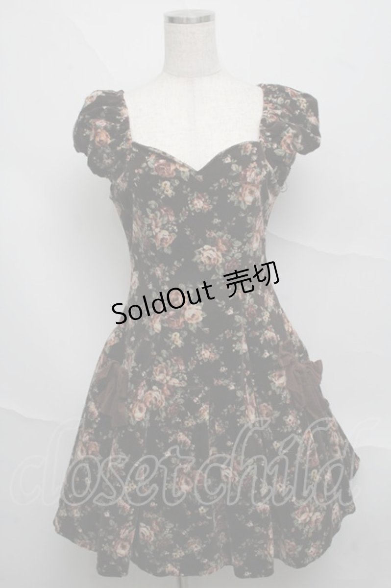 画像1: Mary Magdalene / アデリーヌワンピース・フルール  ブラウン S-25-06-20-038-CL-OP-AS-ZS (1)