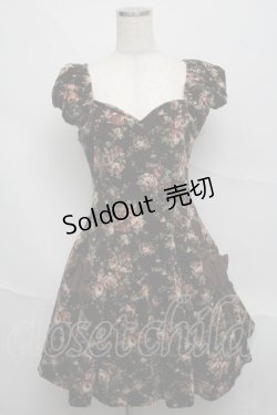 画像1: Mary Magdalene / アデリーヌワンピース・フルール  ブラウン S-25-06-20-038-CL-OP-AS-ZS