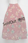 PINK HOUSE / テディベアロングスカート  赤 S-25-06-20-057-LO-SK-HR-ZS