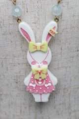 Angelic Pretty / Fancyリリカルバニーネックレス  白 S-25-06-20-009-AP-AC-AS-ZS