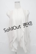 Rozen Kavalier / クロスストーンシフォン切替ジレ  オフ S-25-06-20-010-OO-TO-HR-ZS