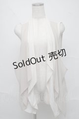 Rozen Kavalier / クロスストーンシフォン切替ジレ  オフ S-25-06-20-010-OO-TO-HR-ZS