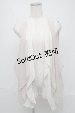 画像1: Rozen Kavalier / クロスストーンシフォン切替ジレ  オフ S-25-06-20-010-OO-TO-HR-ZS