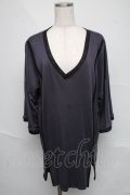 Qutie Frash / 龍プリントカットソー  紺 S-25-06-20-018-QU-TO-AS-ZS