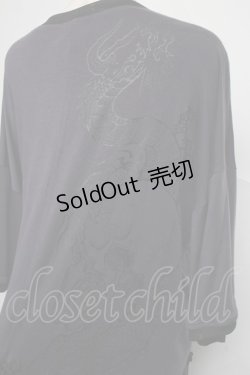 画像3: Qutie Frash / 龍プリントカットソー  紺 S-25-06-20-018-QU-TO-AS-ZS