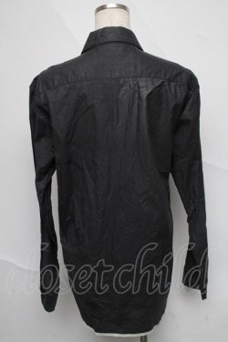 画像2: h.NAOTO / プリントコーティングシャツ  黒 S-25-06-20-019-HN-TS-HR-ZS