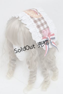 画像1: Angelic Pretty / いちごBread Bakeryヘッドドレス  ブラウン S-25-06-20-004-AP-AC-AS-ZS