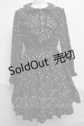 Ank Rouge / プチローズワンピース  黒 S-25-06-21-047-CA-OP-AS-ZS