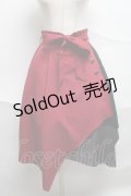 axes femme POETIQUE / 連ボタンイレヘムスカート  赤 S-25-06-21-055-AX-SK-HR-ZS
