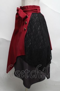 画像3: axes femme POETIQUE / 連ボタンイレヘムスカート  赤 S-25-06-21-055-AX-SK-HR-ZS