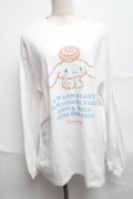 Candy Stripper / CINNAMOROLL L/S　Tee  白 S-25-06-21-015-PU-TO-AS-ZS