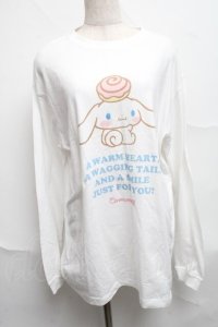 Candy Stripper / CINNAMOROLL L/S　Tee  白 S-25-06-21-015-PU-TO-AS-ZS