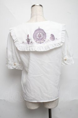 画像2: Amavel / Magical Cosmic Cosmetic半袖ブラウス  白 S-25-06-21-016-CA-BL-AS-ZS