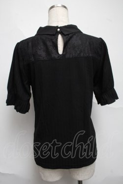 画像2: axes femme / ベルト付リブトップス  黒 S-25-06-21-027-AX-TO-HR-ZS