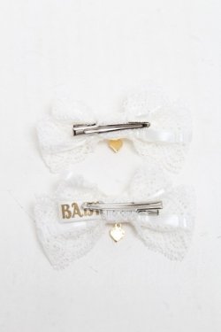 画像2: BABY,THE STARS SHINE BRIGHT / champetre fleurieレースクリップ  白 S-25-06-21-005-BA-AC-AS-ZS