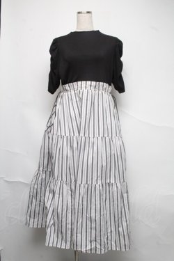 画像1: An MILLE / 切替ワンピース  白ｘ黒 S-25-06-22-047-EL-OP-AS-ZS