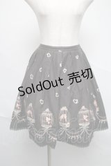 Emily Temple cute / バードゲージスカート  黒 S-25-06-22-058-ET-SK-AS-ZS