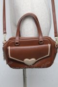m petit by misako / レター2WAYバッグ  ブラウン S-25-06-22-009-LO-BG-HR-ZS