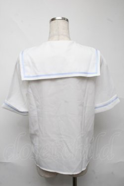 画像2: Amavel / Future Marine　セーラーブラウス  サックスｘ白 S-25-06-22-014-CA-BL-HR-ZS