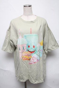 画像1: MILKBOY / TOXIC FOODTシャツ L セージ S-25-06-22-021-MB-TO-AS-ZS