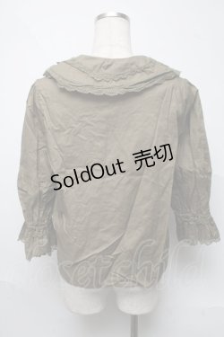 画像2: Perla nell' ostrica / コットンパフブラウス  カーキ S-25-06-22-023-EL-BL-AS-ZT051