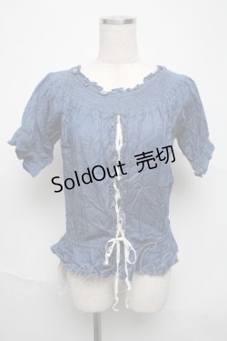 画像1: axes femme / デニムオフショルトップス  紺 S-25-06-22-025-AX-TO-ET-ZI