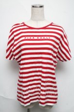 画像1: PINK HOUSE / ボーダーカットソー  赤ｘ白 S-25-06-22-026-LO-TO-AS-ZT069 (1)