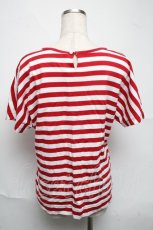 画像2: PINK HOUSE / ボーダーカットソー  赤ｘ白 S-25-06-22-026-LO-TO-AS-ZT069 (2)