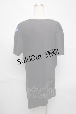 画像2: CIVARIZE / モードドレープフラワーTシャツ  黒 S-25-06-22-029-GO-TS-AS-ZS