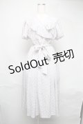 An MILLE / 花柄ワンピース  白ｘラベンダー S-25-06-22-034-EL-OP-AS-ZS